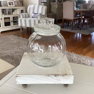 Jack O’Lantern Glass Candy Jar